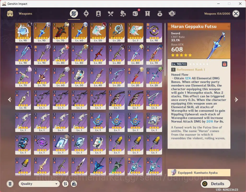 Genshin Impact Accounts ASIA|AR 56|Reuni ON|6 limit|Columbina,Ayaka,Raiden image 15
