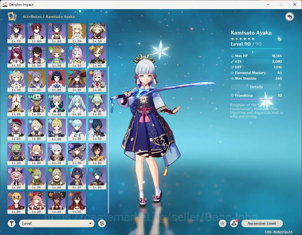 Genshin Impact Accounts ASIA|AR 56|Reuni ON|6 limit|Columbina,Ayaka,Raiden image 17
