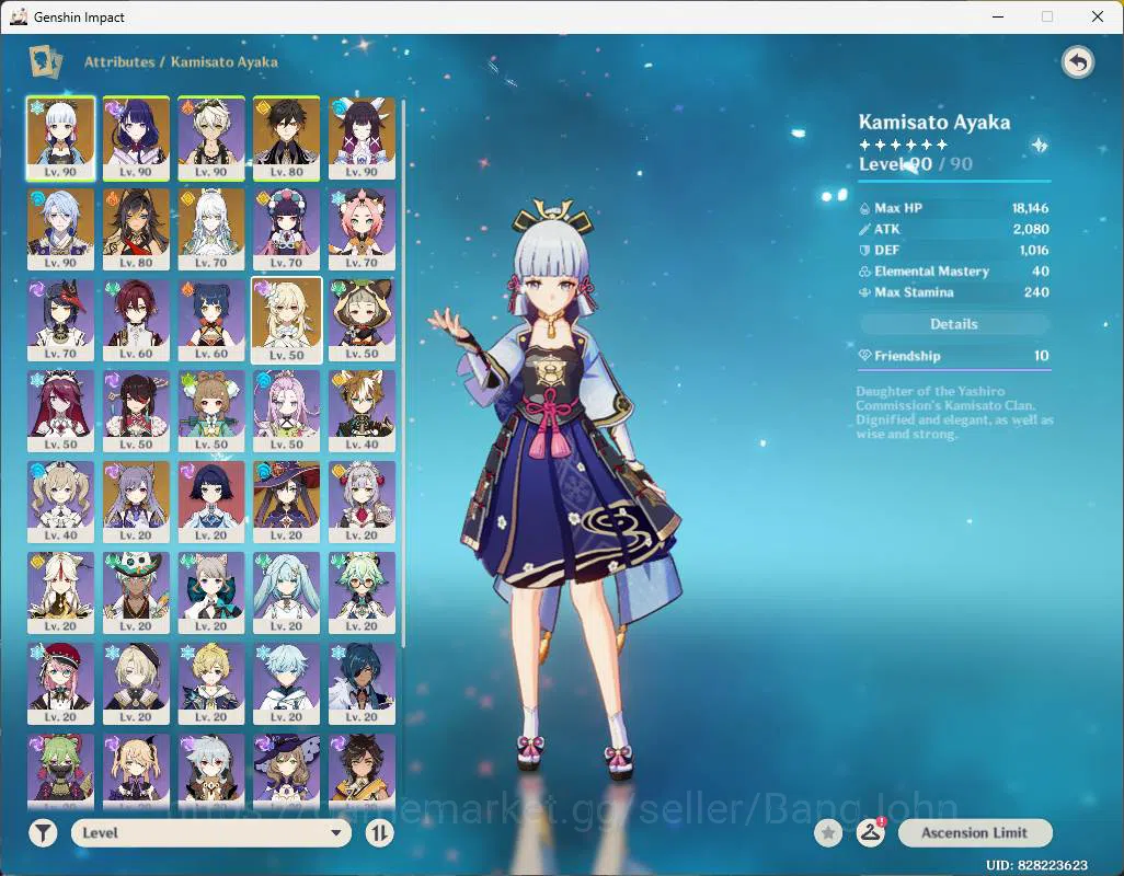 Genshin Impact Accounts ASIA|AR 56|Reuni ON|6 limit|Columbina,Ayaka,Raiden image 18