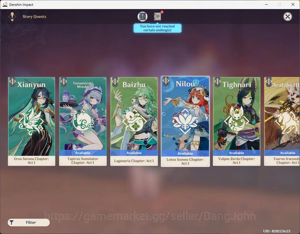 Genshin Impact Accounts ASIA|AR 56|Reuni ON|6 limit|Columbina,Ayaka,Raiden image 4