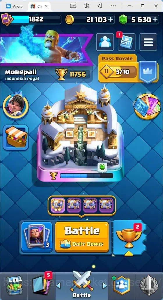 Clash Royale Accounts Mobile |Trophy 11756|19 Max Lv Cards|22 EVO Cards| image 1