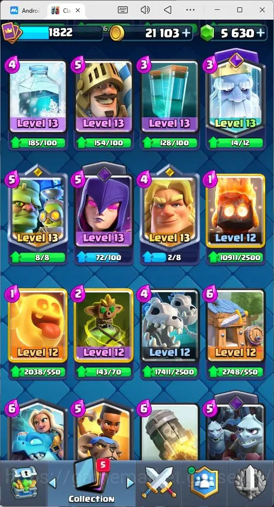Clash Royale Accounts Mobile |Trophy 11756|19 Max Lv Cards|22 EVO Cards| image 10