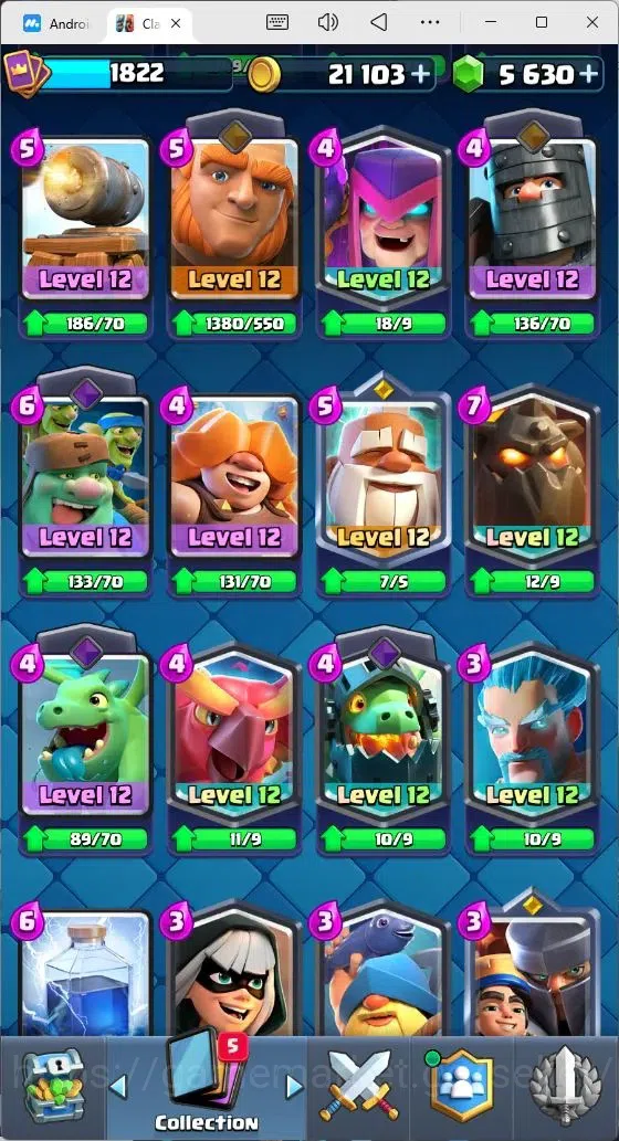 Clash Royale Accounts Mobile |Trophy 11756|19 Max Lv Cards|22 EVO Cards| image 12
