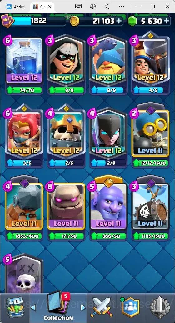 Clash Royale Accounts Mobile |Trophy 11756|19 Max Lv Cards|22 EVO Cards| image 13