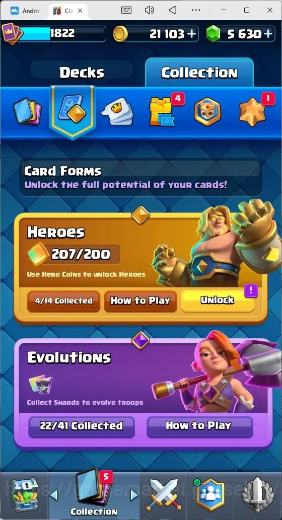 Clash Royale Accounts Mobile |Trophy 11756|19 Max Lv Cards|22 EVO Cards| image 16