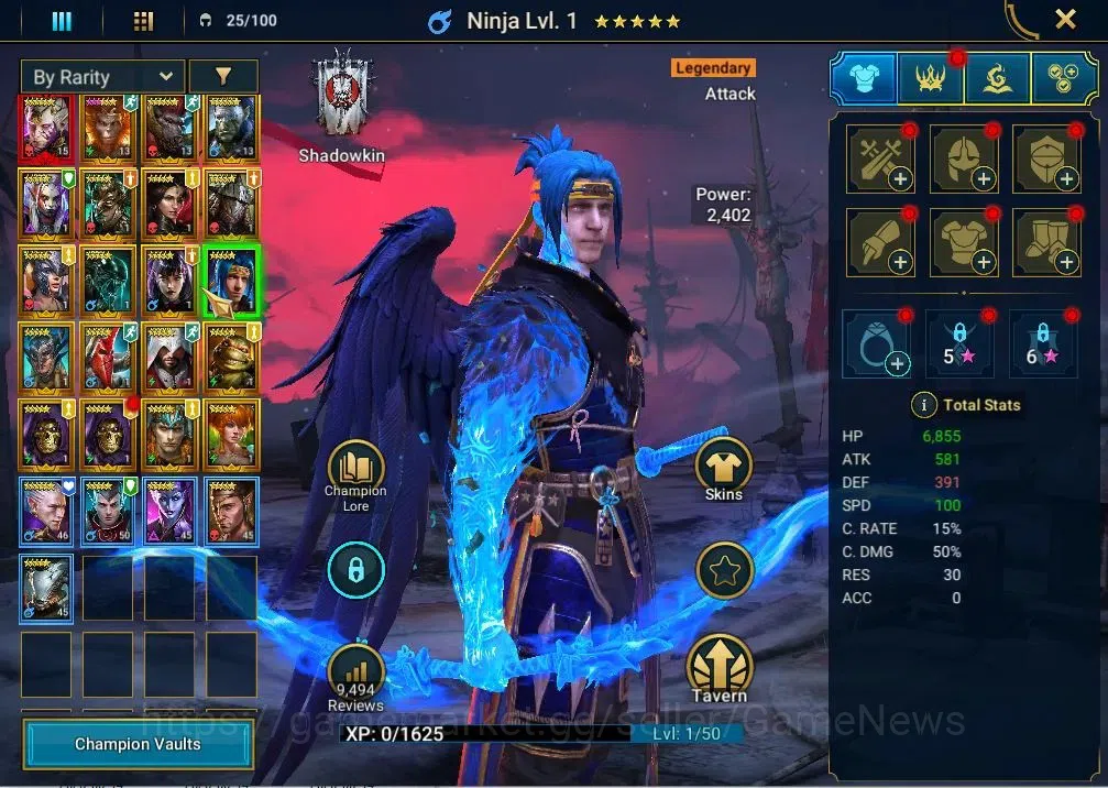 Raid: Shadow Legends Accounts Lv28 |790K Power|1 Mythic(Theodosia)|24 Legend(GNU image 7