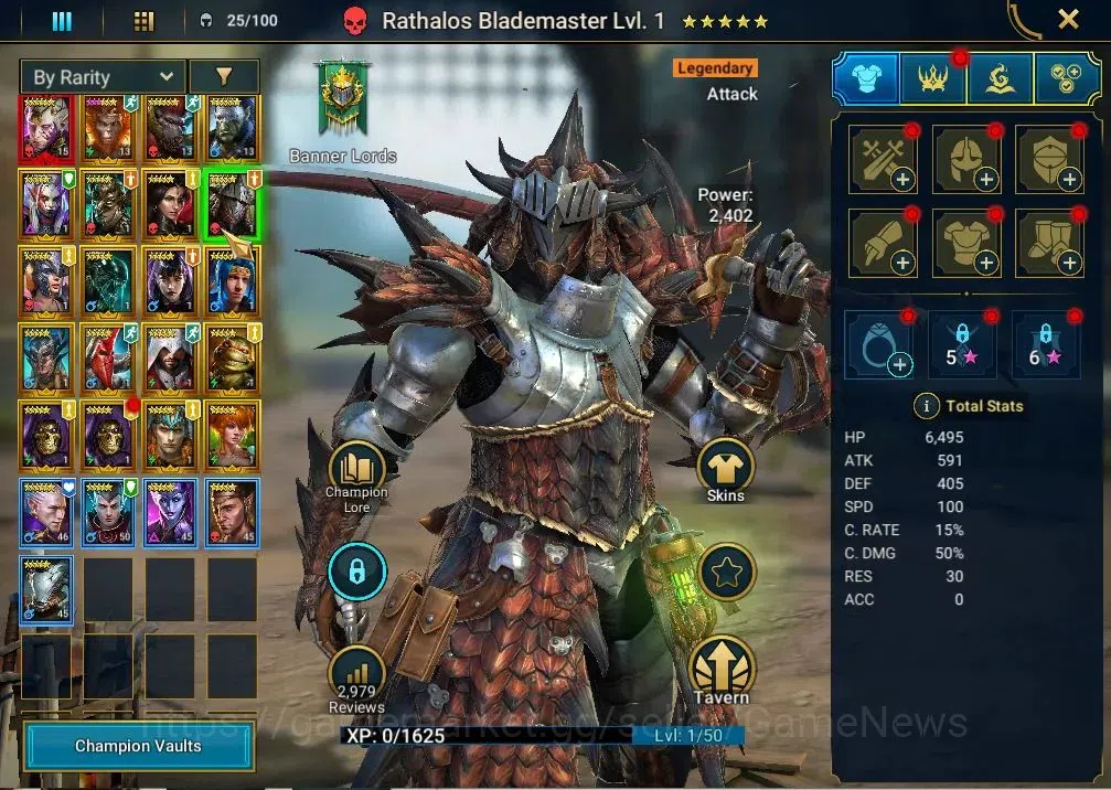 Raid: Shadow Legends Accounts Lv28 |790K Power|1 Mythic(Theodosia)|24 Legend(GNU image 9