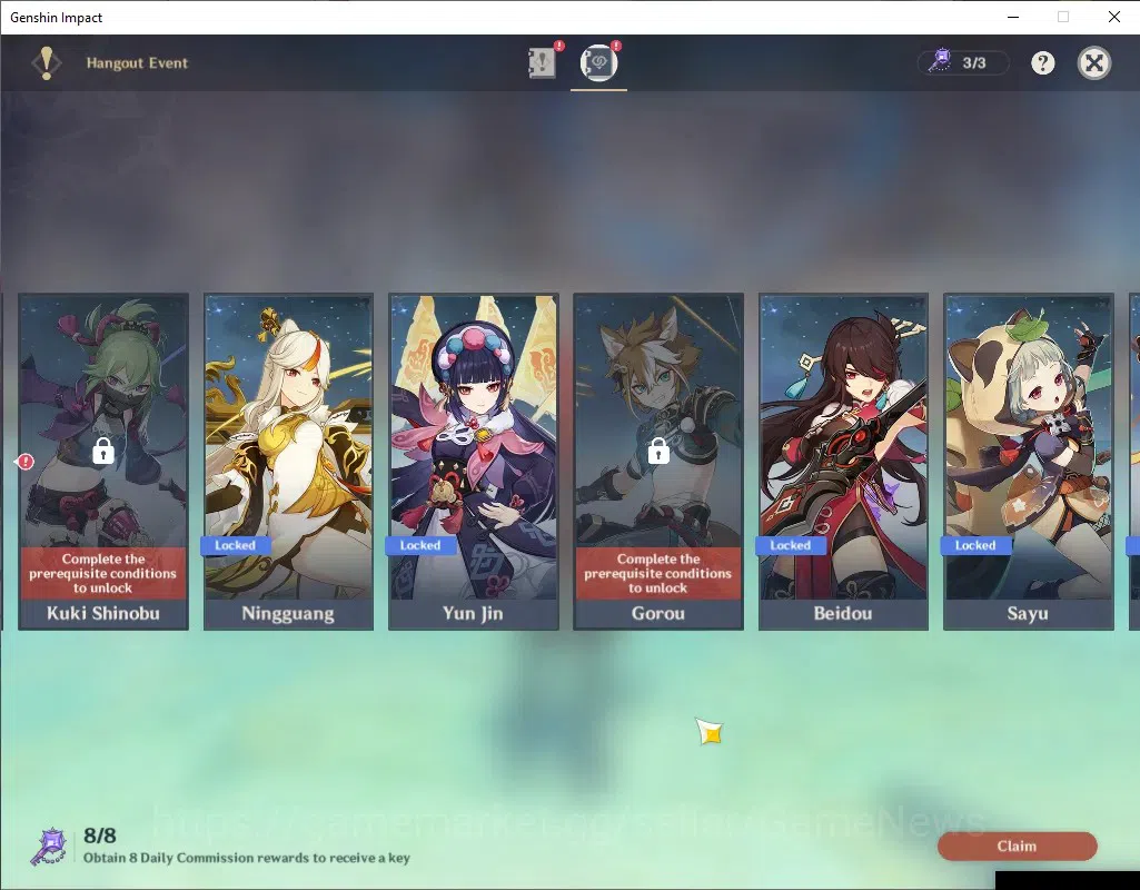 Genshin Impact Accounts ASIA|AR 35|Rate On|1 Limited + 2 (*5Standard)|Flin image 18