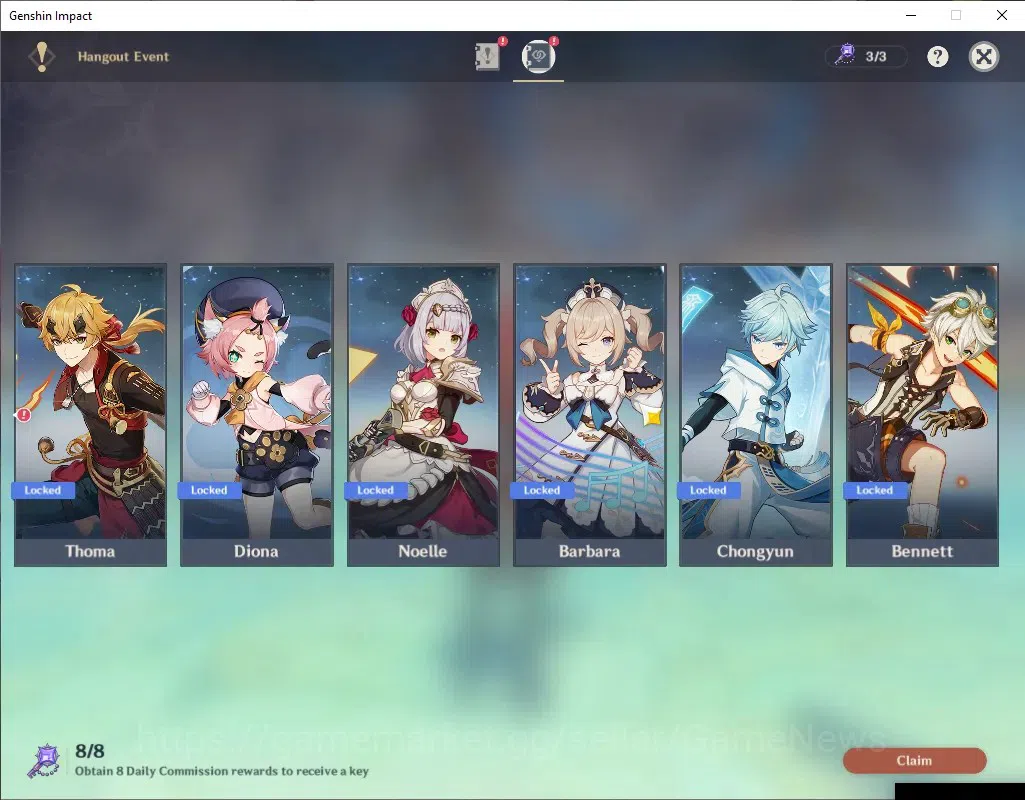 Genshin Impact Accounts ASIA|AR 35|Rate On|1 Limited + 2 (*5Standard)|Flin image 19
