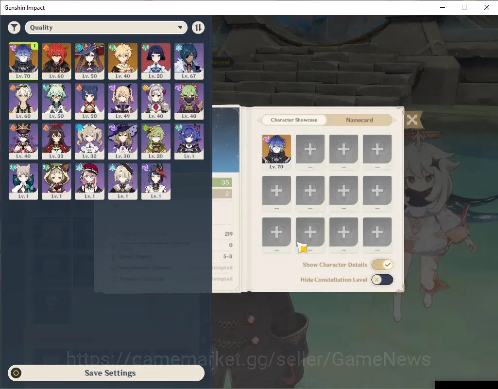 Genshin Impact Accounts ASIA|AR 35|Rate On|1 Limited + 2 (*5Standard)|Flin image 2