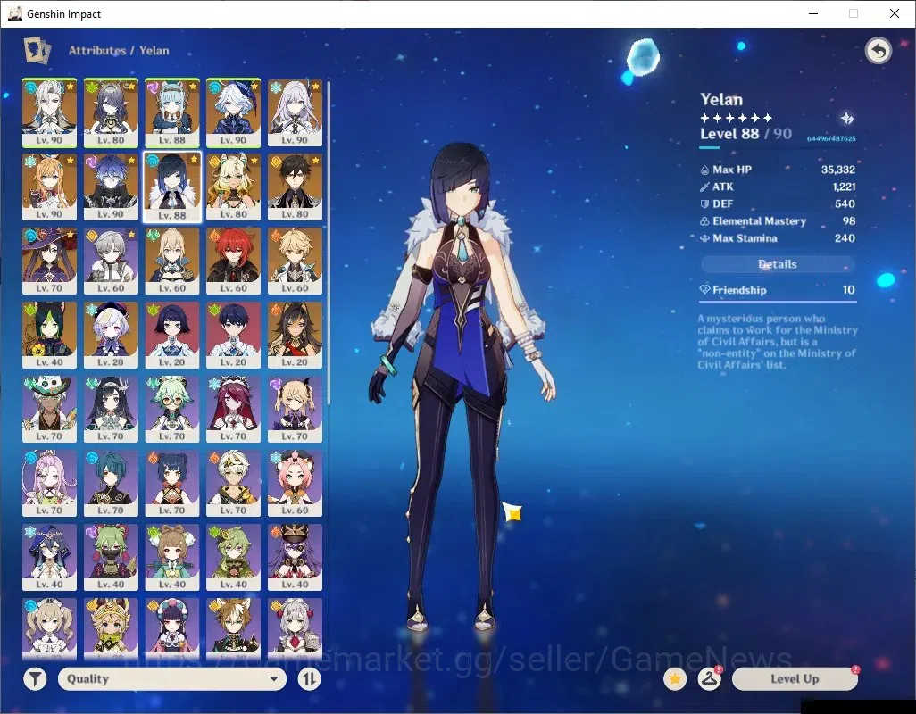 Genshin Impact Accounts ASIA|AR 57|PremTeam [Flins,Skirk]|10 Limited + 7 ( image 12