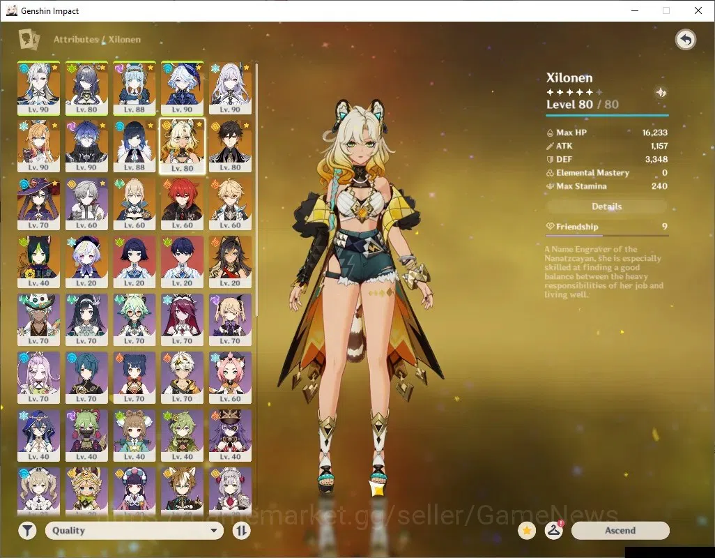 Genshin Impact Accounts ASIA|AR 57|PremTeam [Flins,Skirk]|10 Limited + 7 ( image 13