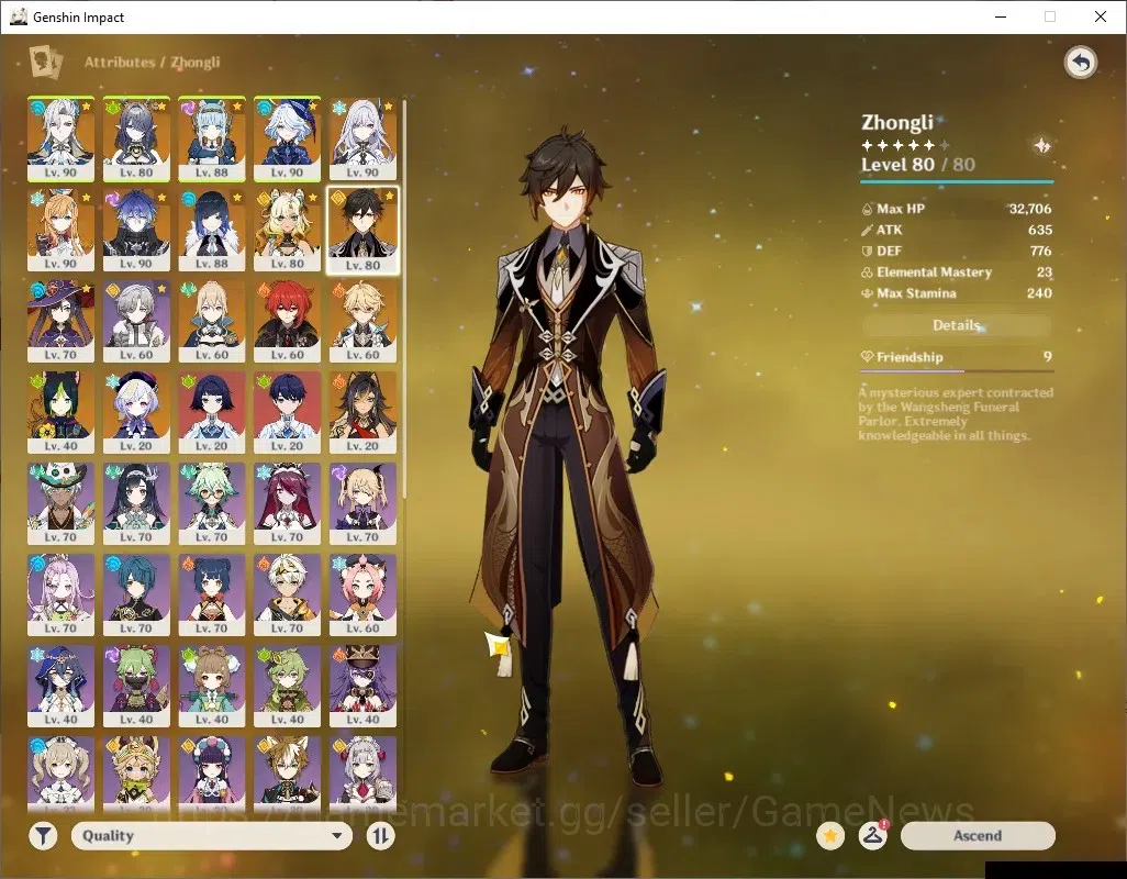Genshin Impact Accounts ASIA|AR 57|PremTeam [Flins,Skirk]|10 Limited + 7 ( image 14