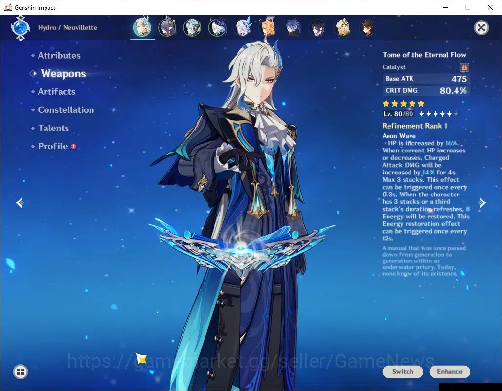 Genshin Impact Accounts ASIA|AR 57|PremTeam [Flins,Skirk]|10 Limited + 7 ( image 19