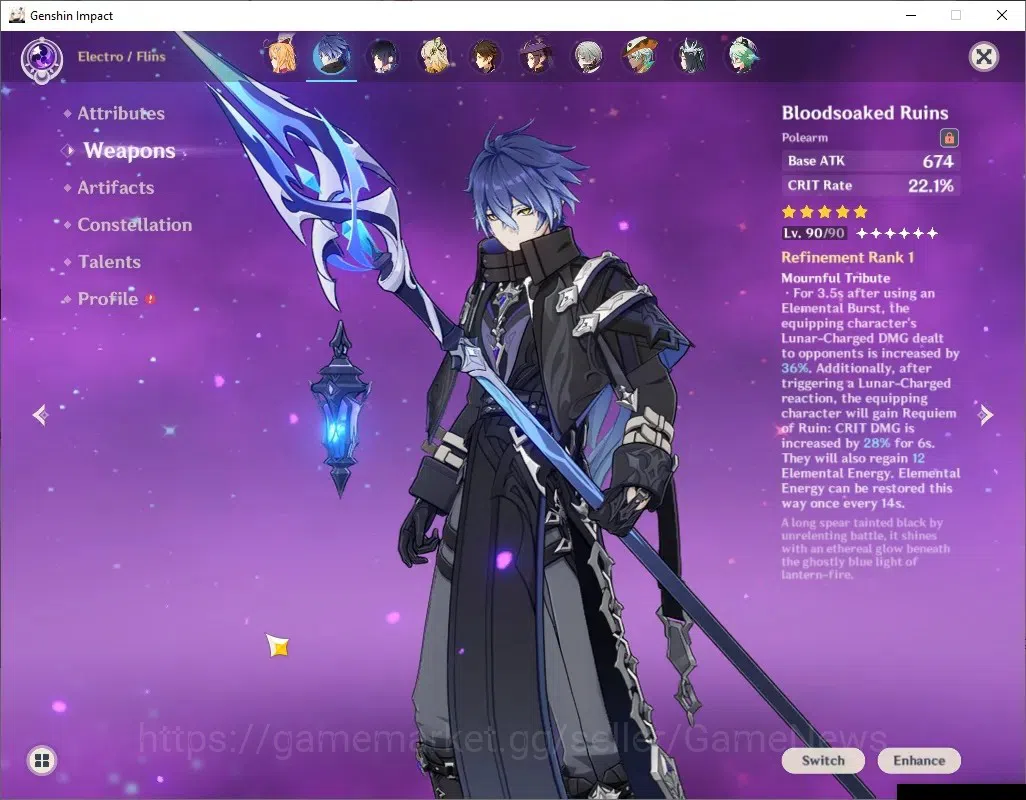 Genshin Impact Accounts ASIA|AR 57|PremTeam [Flins,Skirk]|10 Limited + 7 ( image 20