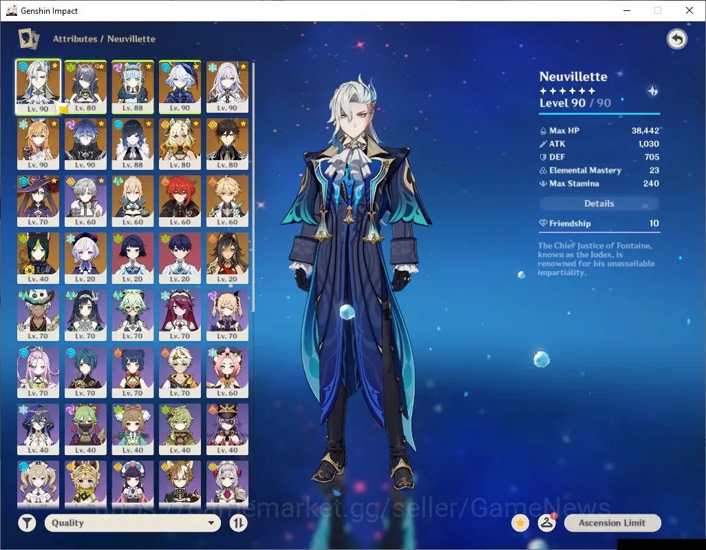 Genshin Impact Accounts ASIA|AR 57|PremTeam [Flins,Skirk]|10 Limited + 7 ( image 5