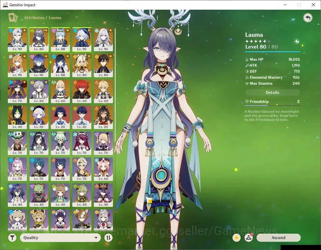 Genshin Impact Accounts ASIA|AR 57|PremTeam [Flins,Skirk]|10 Limited + 7 ( image 6