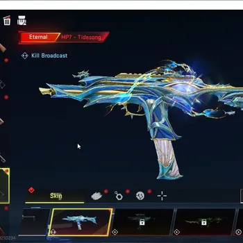 Blood Strike Accounts Collab Skin Asia|Eternal MP7-Tidesong Lv 2+Ultra Melee Axe|Collab AOT(M4A1-Battle of Faith,Female