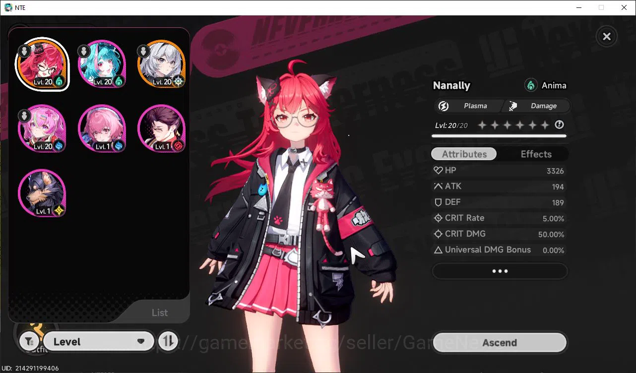 Neverness to Everness Accounts GLOBAL ASIA |HL 11| 2 SSR Limited [Nanally A1,Jiuy image 16