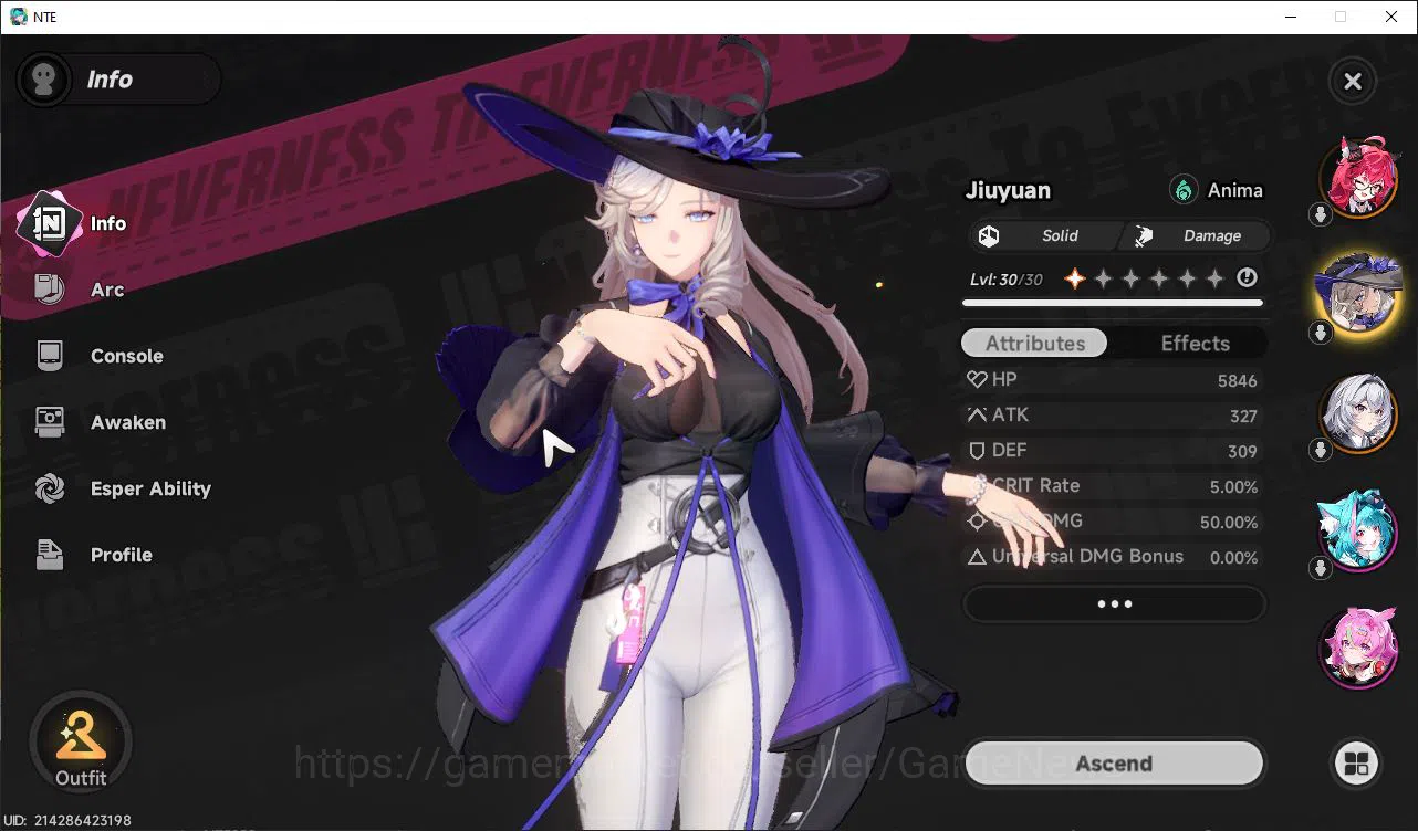 Neverness to Everness Accounts GLOBAL ASIA |HL 11| 2 SSR Limited [Nanally A1,Jiuy image 2