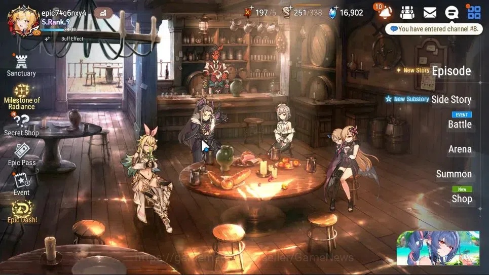 Epic Seven Accounts GLOBAL UnVerif|24ML(NOTOS,RnL,Salome,MS Iseria,Gra image 1
