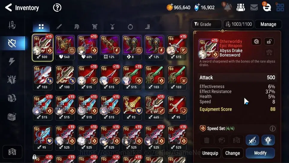 Epic Seven Accounts GLOBAL UnVerif|24ML(NOTOS,RnL,Salome,MS Iseria,Gra image 19