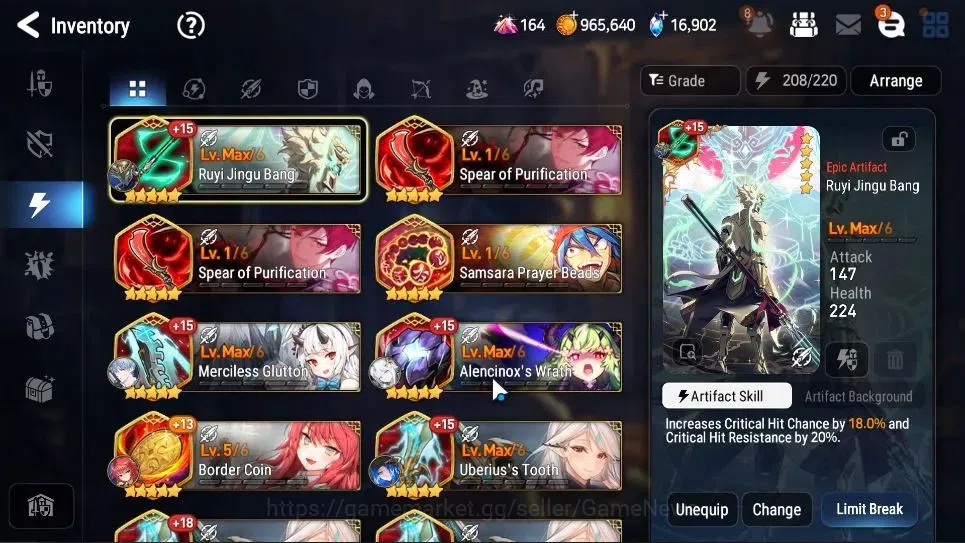 Epic Seven Accounts GLOBAL UnVerif|24ML(NOTOS,RnL,Salome,MS Iseria,Gra image 20