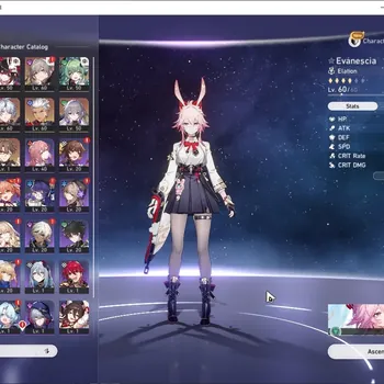 Honkai Star Rail Accounts Others Asia|TL 48|6 Limited|Evanescia+Sign, Pearl,Sparkle,Huohuo,Phainon,Archer|996 Jade+2 SR