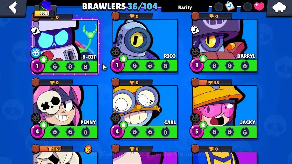 Brawl Stars Accounts Free CR|6068 Trophy|36 Brawlers 2 Max|6,6k Power Point|1 Hyperch [DJ Poco] 1 Legend 2 Mythic 9 Epic 11
