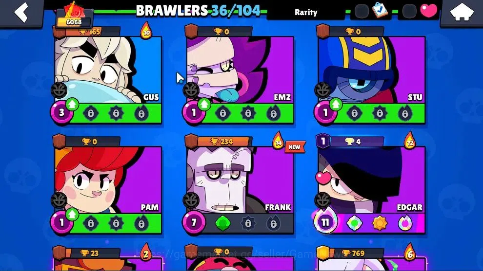 Brawl Stars Accounts Free CR|6068 Trophy|36 Brawlers 2 Max|6,6k Power Point|1 Hyperch [DJ Poco] 1 Legend 2 Mythic 9 Epic 12