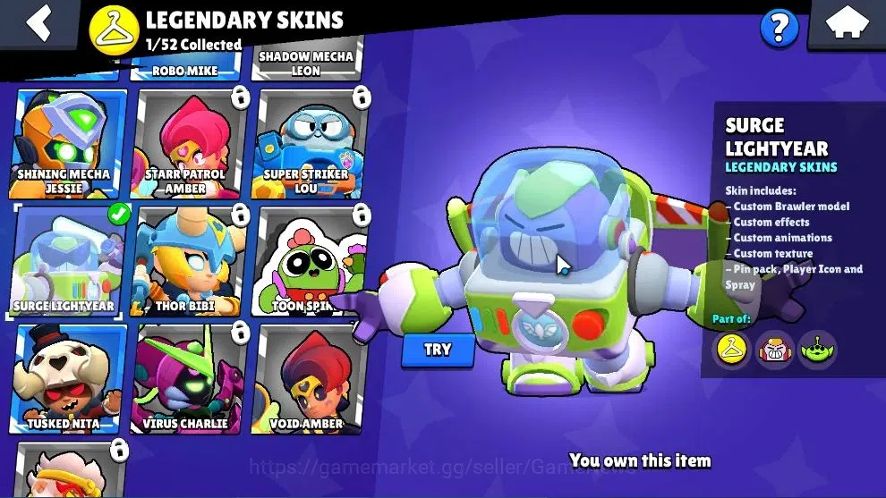 Brawl Stars Accounts Free CR|6068 Trophy|36 Brawlers 2 Max|6,6k Power Point|1 Hyperch [DJ Poco] 1 Legend 2 Mythic 9 Epic 16