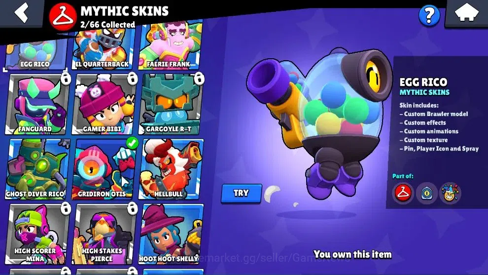 Brawl Stars Accounts Free CR|6068 Trophy|36 Brawlers 2 Max|6,6k Power Point|1 Hyperch [DJ Poco] 1 Legend 2 Mythic 9 Epic 17