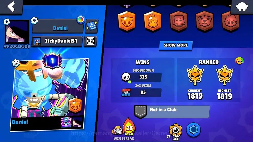 Brawl Stars Accounts Free CR|6068 Trophy|36 Brawlers 2 Max|6,6k Power Point|1 Hyperch [DJ Poco] 1 Legend 2 Mythic 9 Epic 3