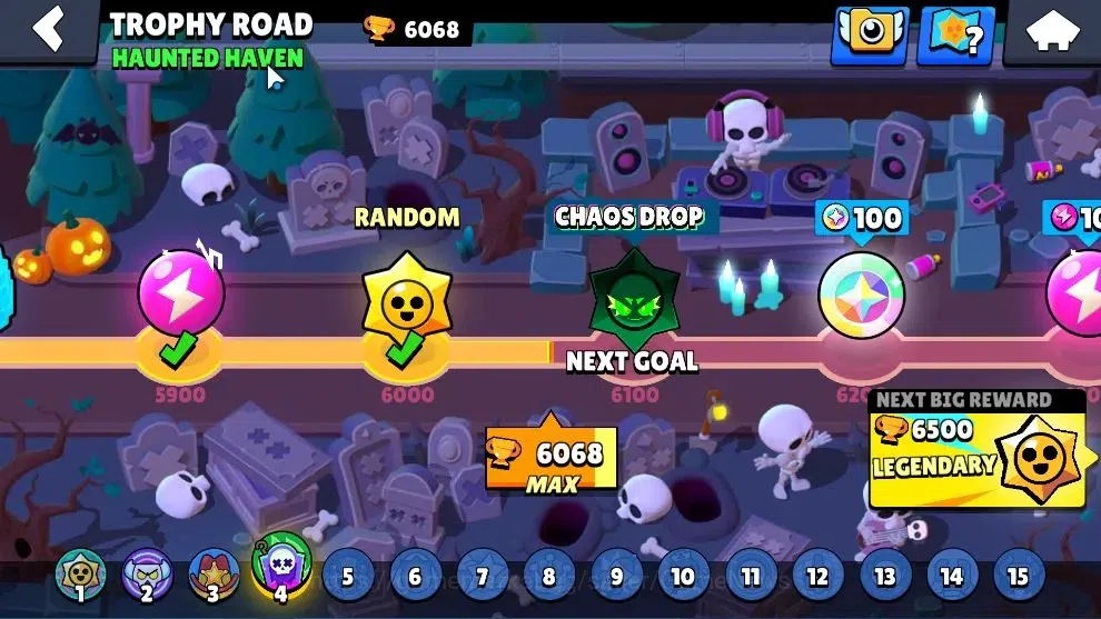 Brawl Stars Accounts Free CR|6068 Trophy|36 Brawlers 2 Max|6,6k Power Point|1 Hyperch [DJ Poco] 1 Legend 2 Mythic 9 Epic 6