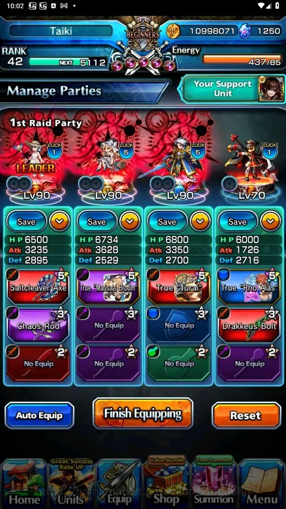 Grand Summoners Accounts Global |Rank 42| 1.250 Crystal | 9 Ascend | Maris image 4