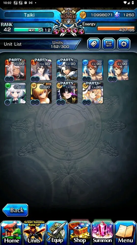 Grand Summoners Accounts Global |Rank 42| 1.250 Crystal | 9 Ascend | Maris image 5