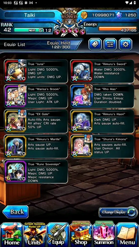 Grand Summoners Accounts Global |Rank 42| 1.250 Crystal | 9 Ascend | Maris image 7