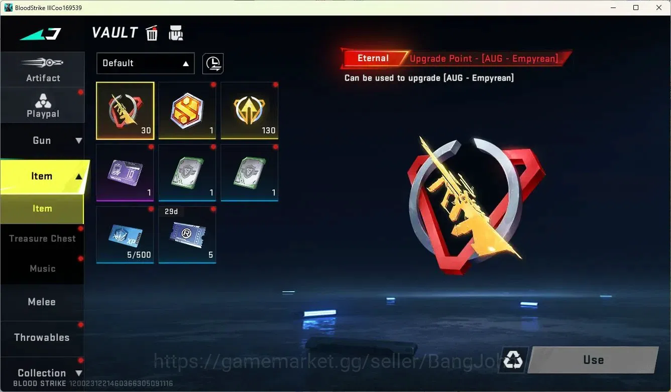 Blood Strike Accounts ASIA | Ultra P90-Blood Crystal | Collab Ethan-Byak image 10