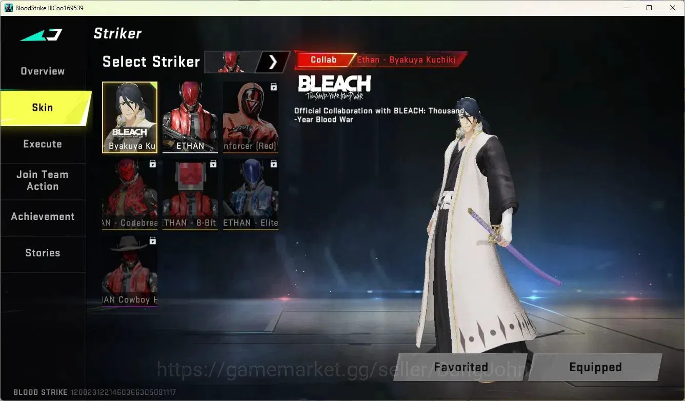 Blood Strike Accounts ASIA | Ultra P90-Blood Crystal | Collab Ethan-Byak image 3
