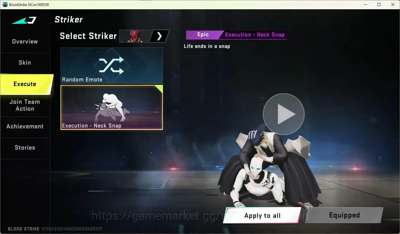 Blood Strike Accounts ASIA | Ultra P90-Blood Crystal | Collab Ethan-Byak image 5