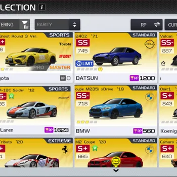 Racing Master Accounts SEA|Lv 14|Ready Gacha 41k Diamond|Collab MF Ghost GR Supra E3|Vulcan,MP4-12C Spider,FB Tributo,M2