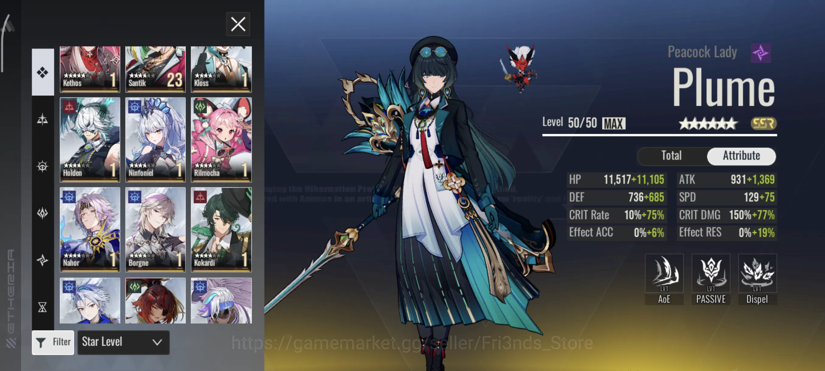 Etheria: Restart Accounts ETR195 | GLOBAL 24 | BEAST MIDGAME 21SSR 5LND PLUM image 2