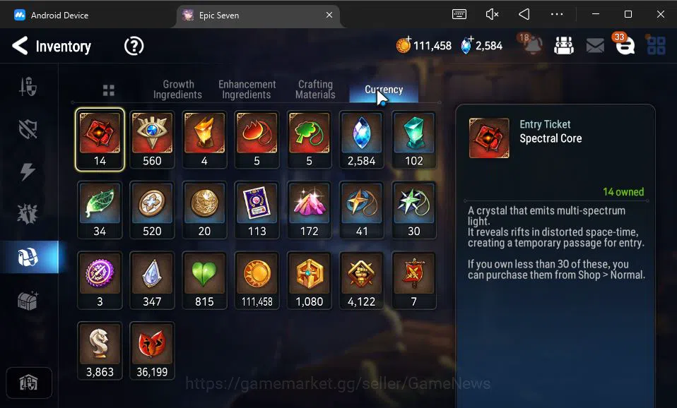 Epic Seven Accounts GLOBAL UNVERIF|8 ML(Salome,LOT Scales,RoLight,MChl image 4