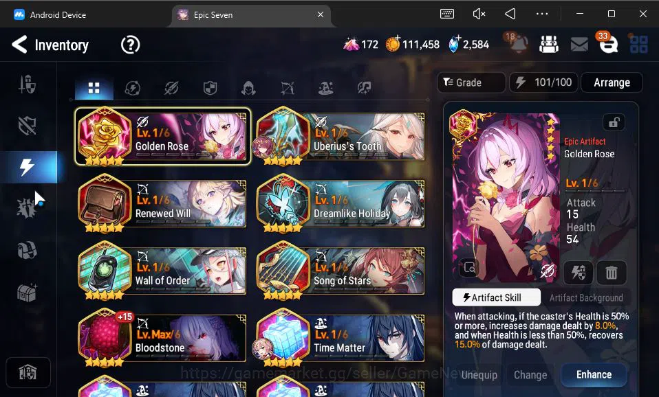 Epic Seven Accounts GLOBAL UNVERIF|8 ML(Salome,LOT Scales,RoLight,MChl image 6