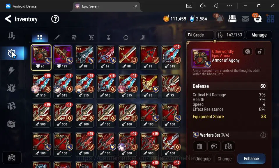 Epic Seven Accounts GLOBAL UNVERIF|8 ML(Salome,LOT Scales,RoLight,MChl image 7