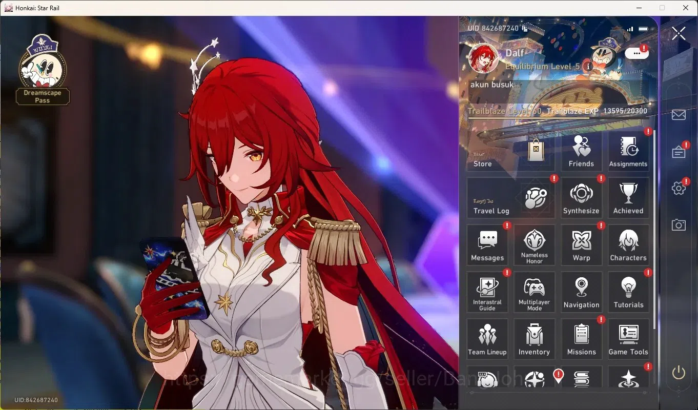 Honkai Star Rail Accounts Others ASIA|TL 60|10 Limited [Himeko-Nova,RobinE1,Sunday,DanHeng-Prem,Boothill,Gilgamesh,The 1