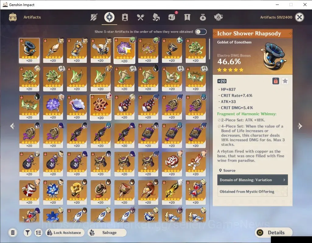 Genshin Impact Accounts ASIA|AR 56|Rate ON|8 Limited+7(*5Wep)|Nahida+Sign, image 5