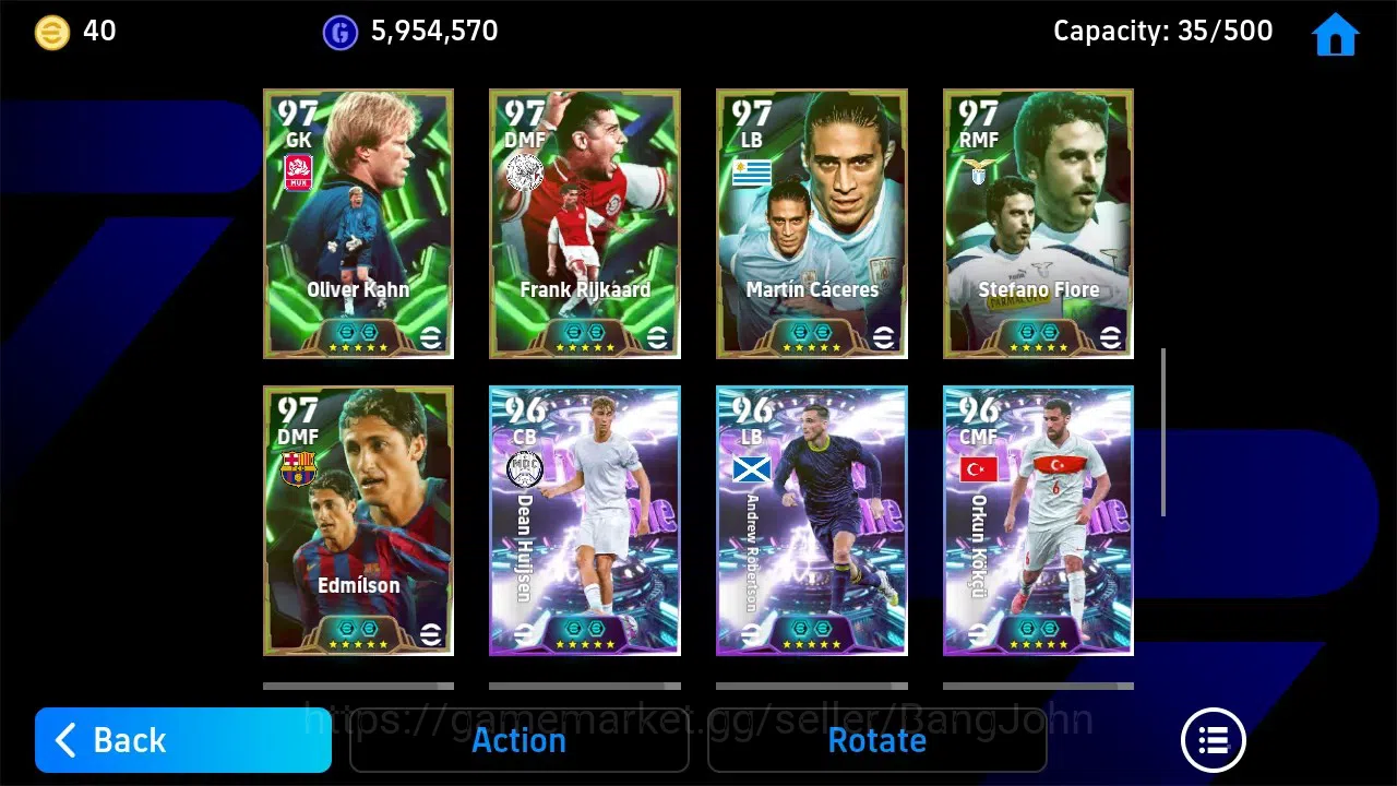 eFootball Accounts High-End Mobile |PW 3217|Bigtime George Best,Rijkaard|Epic Basten,Ronaldinho,Maclon Etc|SHW 3