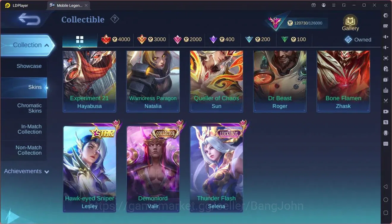 Mobile Legends: Bang Bang Accounts Global | Hero 132| Skin 396| Exalted| Legend Freya image 13
