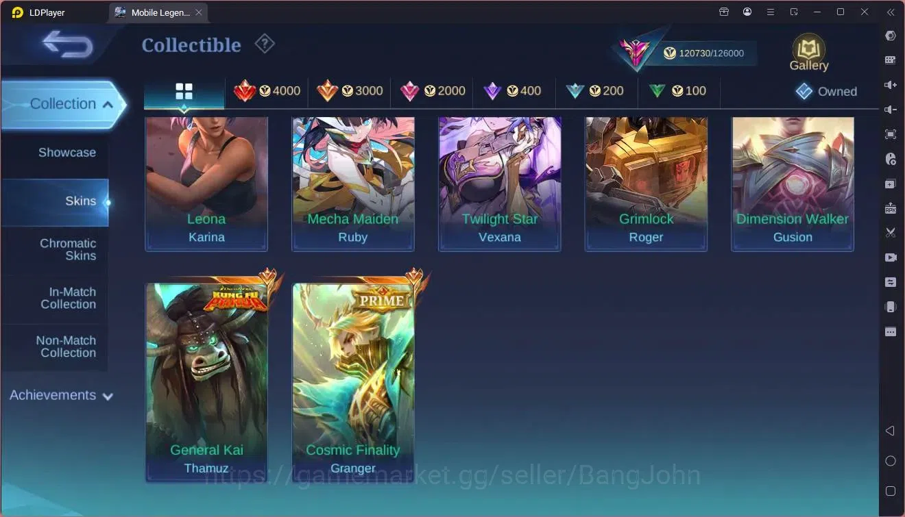 Mobile Legends: Bang Bang Accounts Global | Hero 132| Skin 396| Exalted| Legend Freya image 15